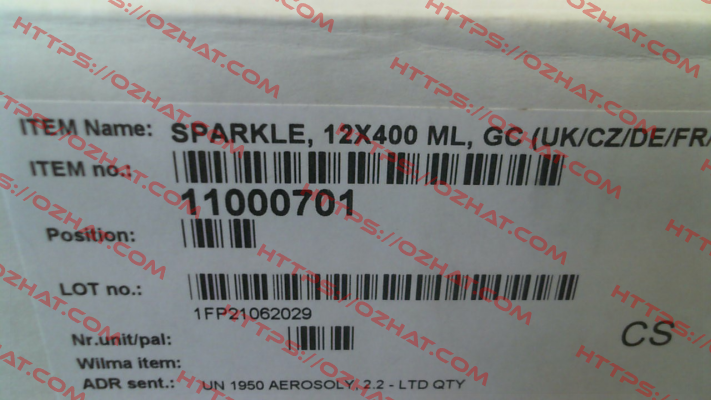 1100 0701 Sparkle (1 pack - 12 pcsX400 ML) Chemsearch