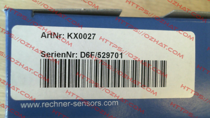 p/n: KX0027, Type: KXS-250-M32/70-X-M32-PEEK/VAb-250C-X05/Y95 Rechner