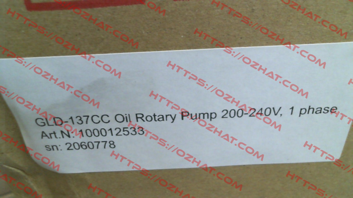 GLD-137CC ULVAC