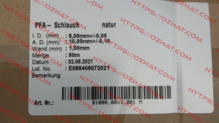 B1008,00x1,001M / 009730:1 Masterflex