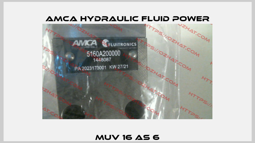 MUV 16 AS 6 AMCA Hydraulic Fluid Power