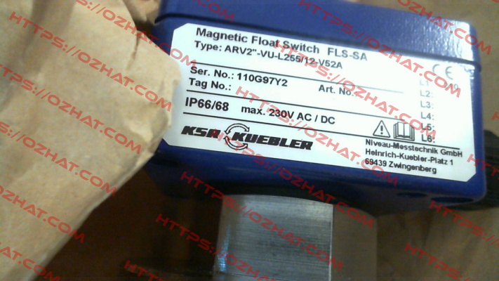 ARV2"-VU-L255/12-V52A Ksr Kuebler