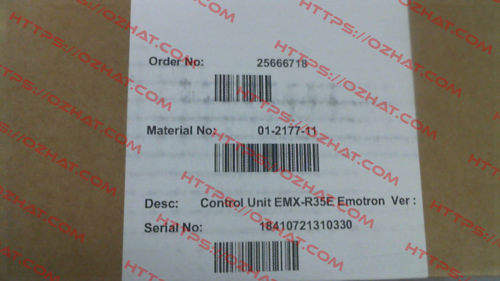 Control Unit EMX-R35E (01-2177-11) Emotron