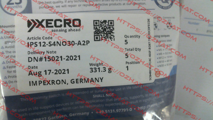 IPS12-S4NO30-A2P Xecro