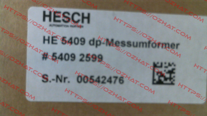 HE 5409 (5409 2599) Hesch Automation