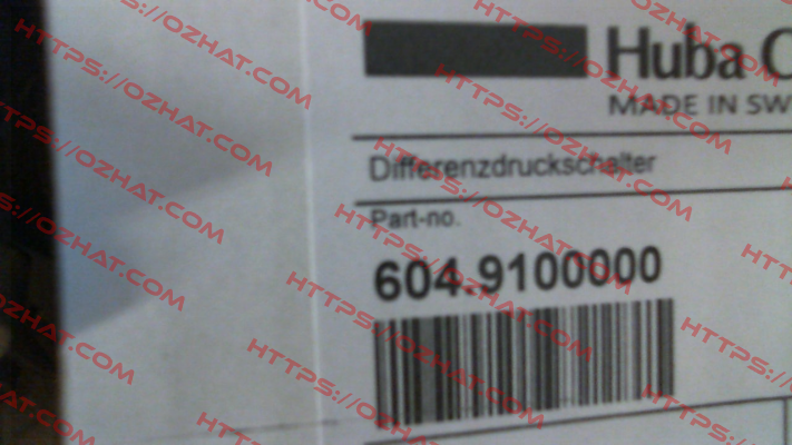 604.9100000 Huba Control