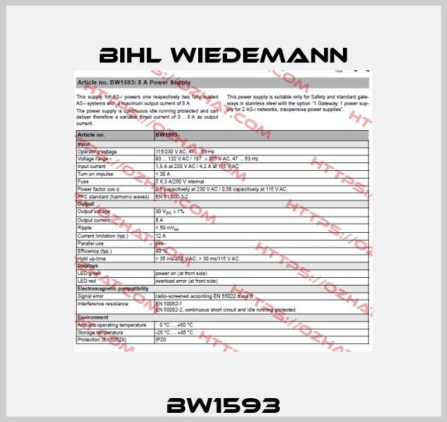 BW1593 Bihl Wiedemann