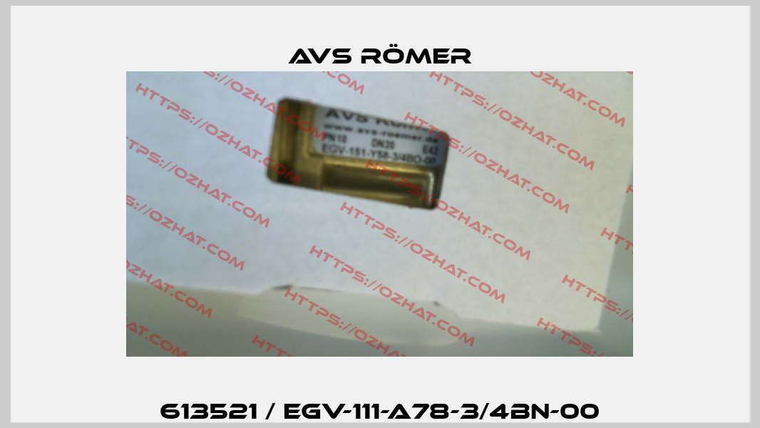 613521 / EGV-111-A78-3/4BN-00 Avs Römer