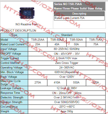 TSR-75AA  Fotek