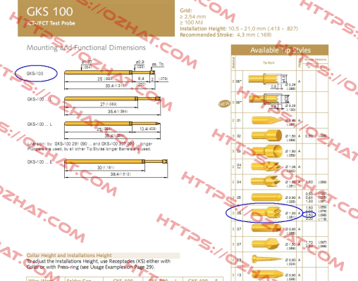 GKS-100-0155 / GKS-100 306 250 A 3000 Ingun