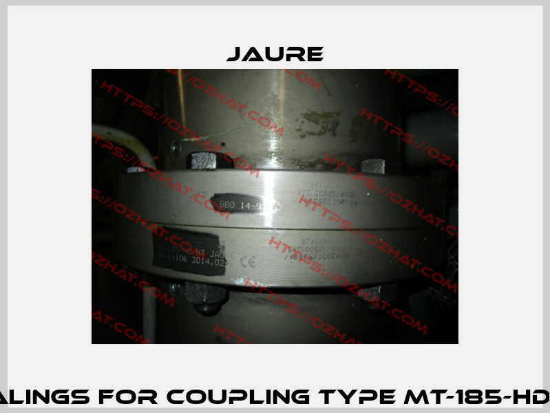 sealings for coupling type MT-185-HD-NT. Jaure