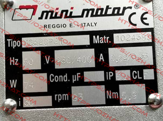 MC320P2T Minimotor