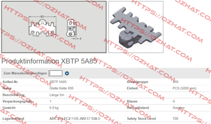 XBTP 5A85 FlexLink