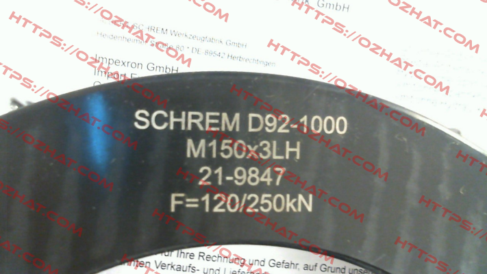 D92-1000 (M150x3LH) Schrem