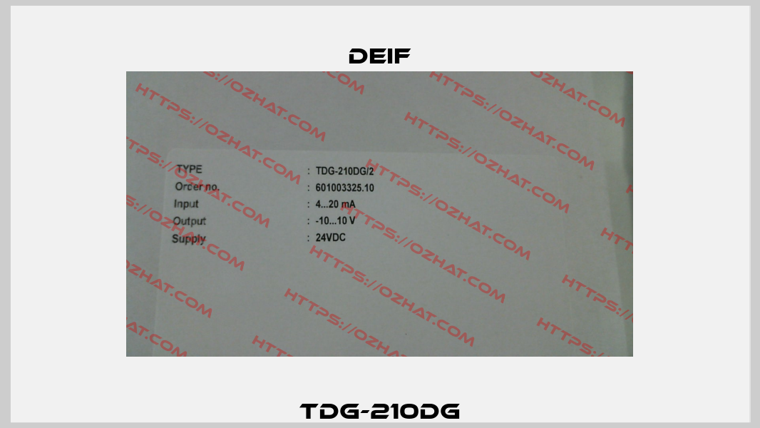 TDG-210DG Deif