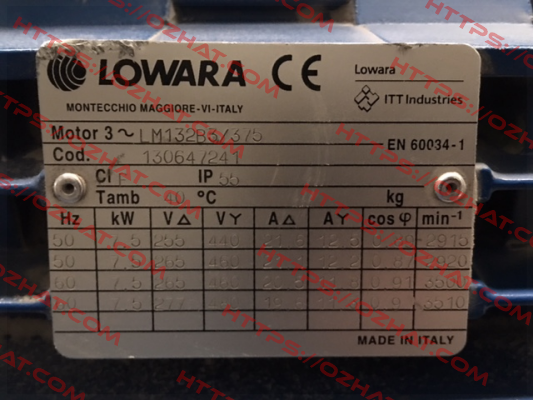 PLM132B3/375 IE2  Lowara