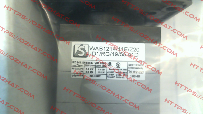 WAB1214/11E/Z20-D1RG/19/55 Sontheimer