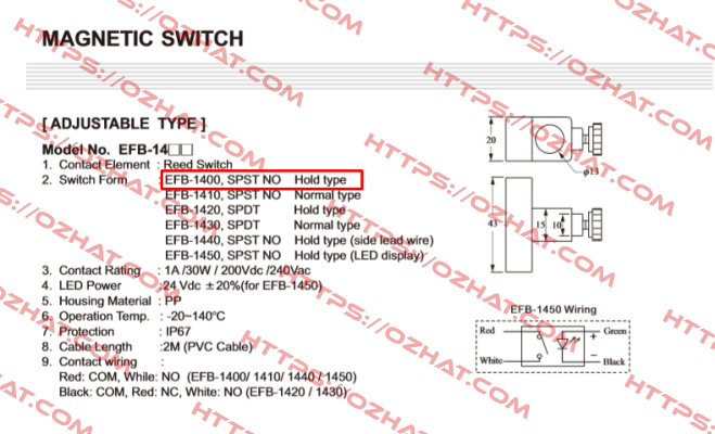 EFB-1400 / EFXCM1P-18S4420001 Finetek