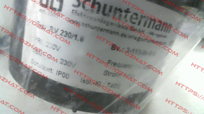 P/N: 311305010, Type: RV 230/1.6 Schuntermann Transformatoren