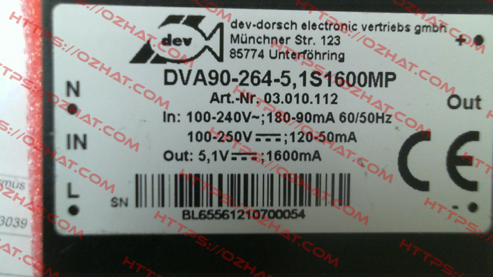 DVA90-264-5, 1S1600MP DEV-Dorsch Electronic