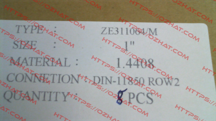 ZE311064/M End Armaturen