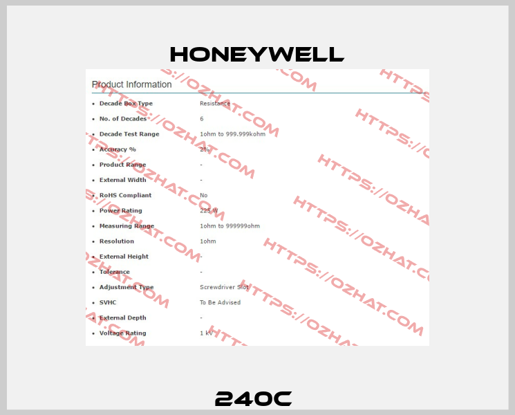 240C  Honeywell