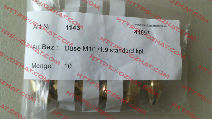 P/N: 001143, Type: M10 /1.9 Reka