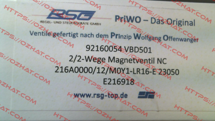 VBD 501 16mm OFFENWANGER
