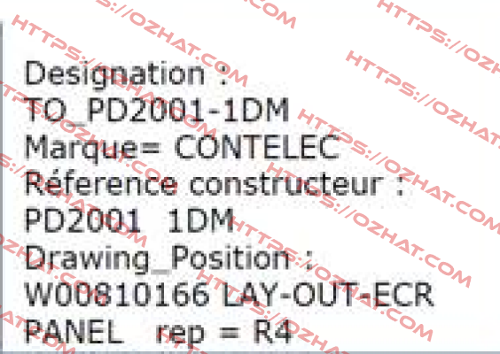 PD2001 - 1DM 1KO/1KO/J - OEM  Contelec