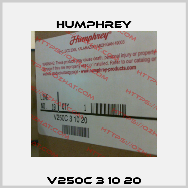 V250C 3 10 20 Humphrey