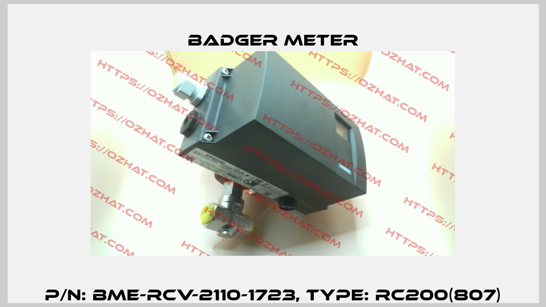 P/N: BME-RCV-2110-1723, Type: RC200(807) Badger Meter