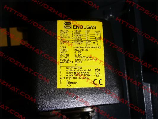 ISO 10 Nm / F03 / 9, SR 0-10 V  Enolgas
