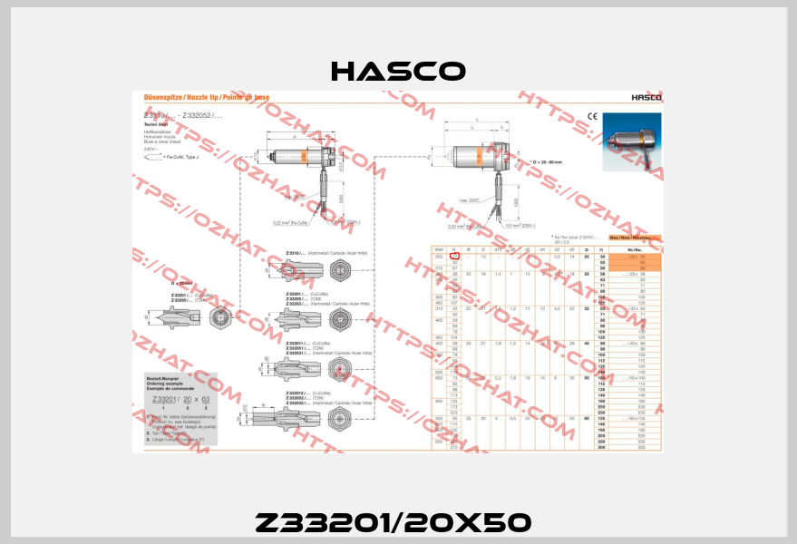 Z33201/20x50  Hasco