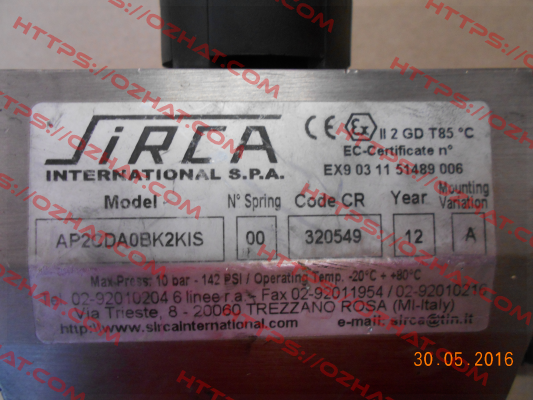 AP02DA0BH2BIS  Sirca