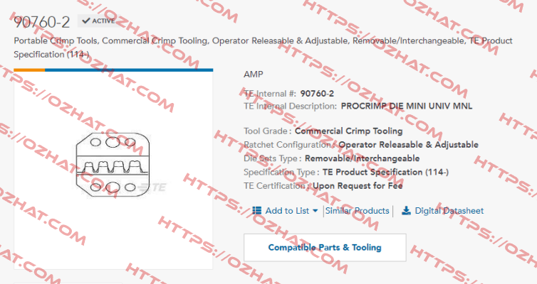 90760-2 TE Connectivity (Tyco Electronics)