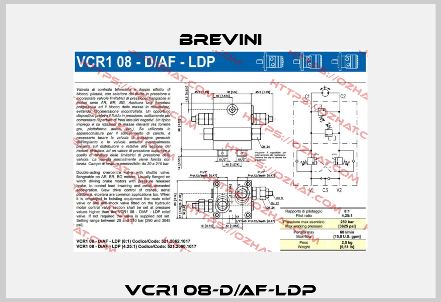 VCR1 08-D/AF-LDP Brevini