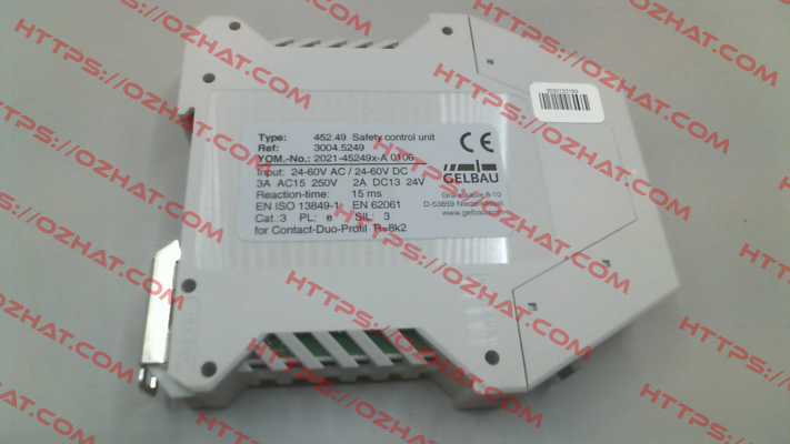 3004.5249 / 452.49, IP20, Gelbau