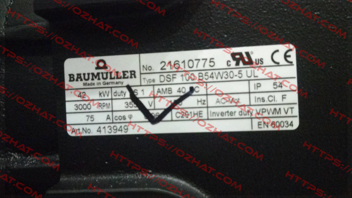 DSF100B54W30-5UL Baumüller