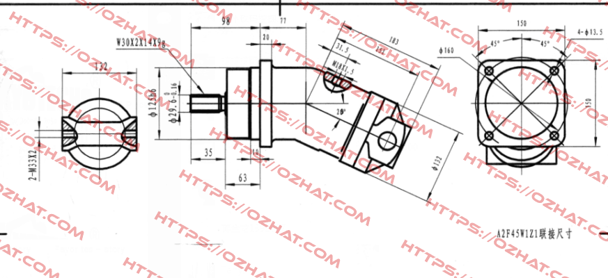 (4867868)  A2F45W1P2  Rexroth