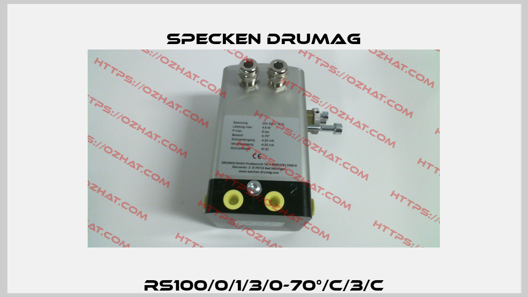 RS100/0/1/3/0-70°/C/3/C Specken Drumag