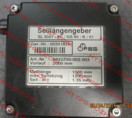 SL3001/XQ/GS80/K/01 (5932Z50-002.103) FSG Fernsteuergeräte