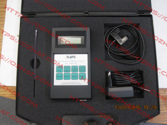 Type 7 acoustic belt meter  Clavis