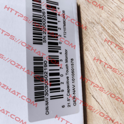 P/N:1010501578  Type:FT215TMBCAPOB Faytech