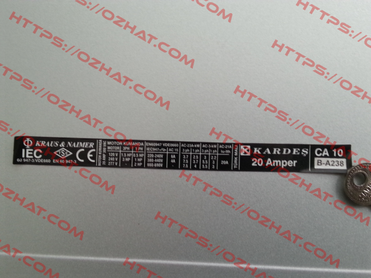CA10B WAA238-600 E  Kraus & Naimer