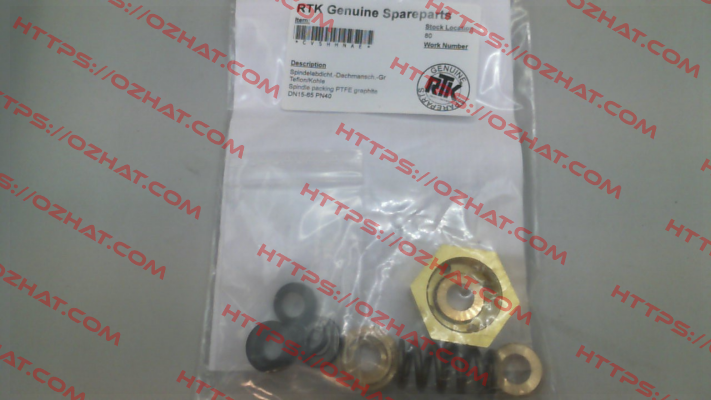 Gasket kit for MV 5291-P (17092402/010) RTK Regeltechnik