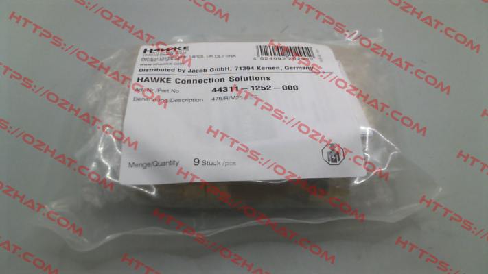 44311-1252-000 / 476/R/M25-M20 Hawke