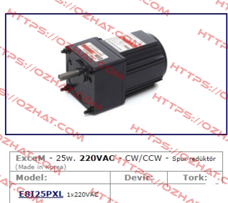 E8I25PXL  Excem