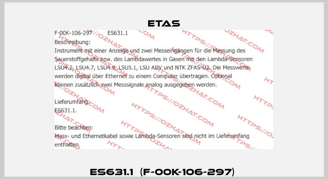 ES631.1  (F-00K-106-297)  Etas