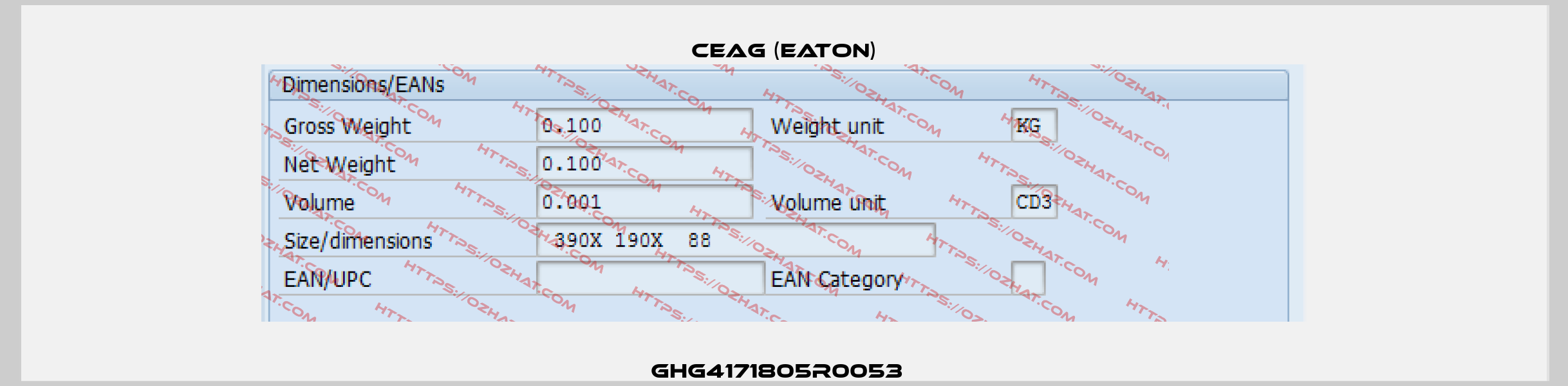 GHG4171805R0053   Ceag (Eaton)