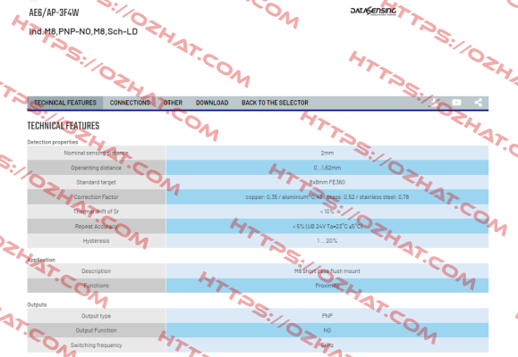 AE6/AP-3F4W Micro Detectors / Diell (now Datasensing)